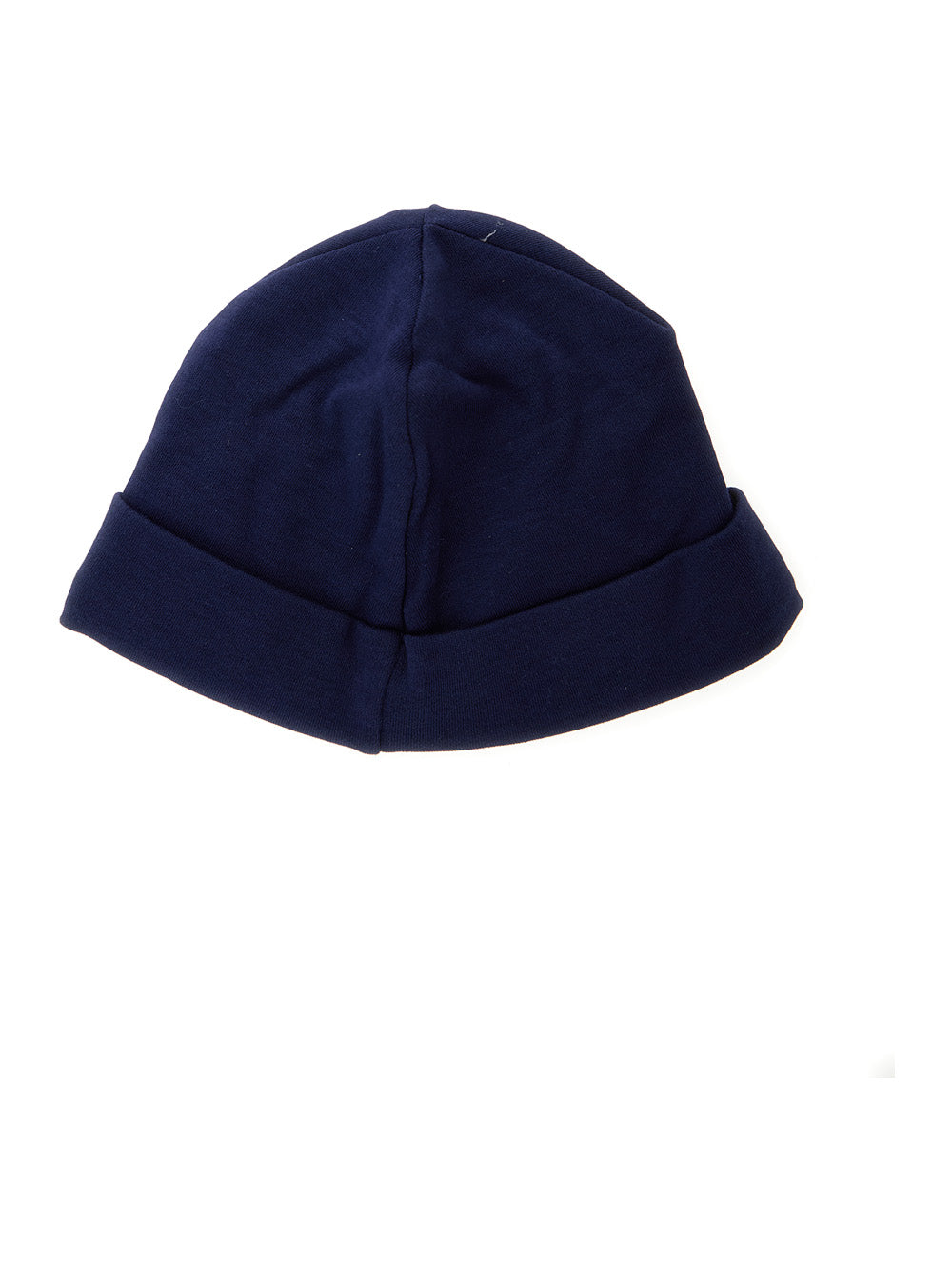 Cotton Beanie With Logo Blue For Boy Blu Hats And Gloves