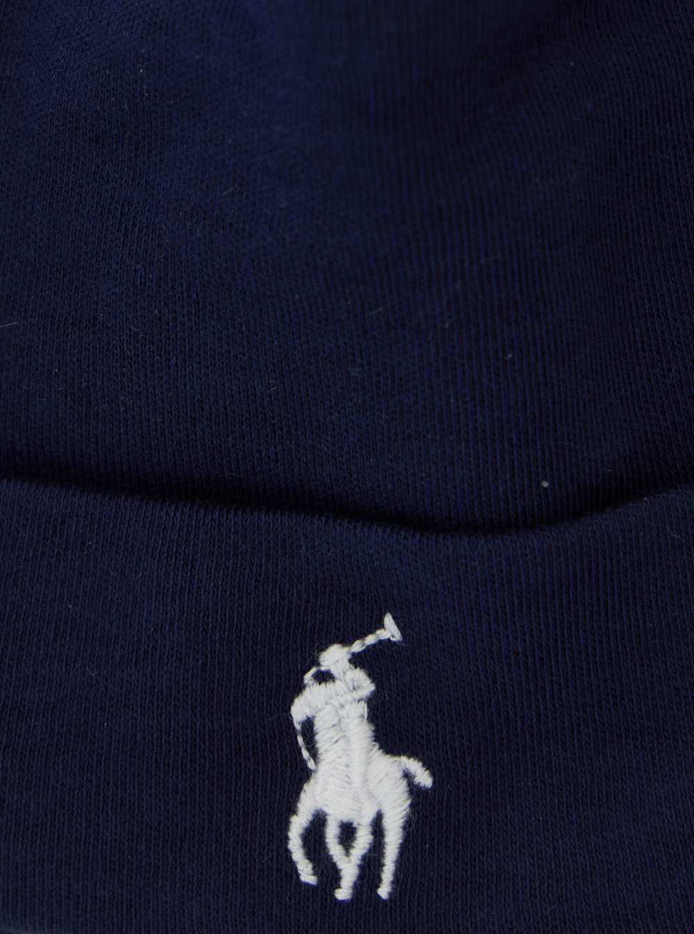 Cotton Beanie With Logo Blue For Boy Blu Hats And Gloves