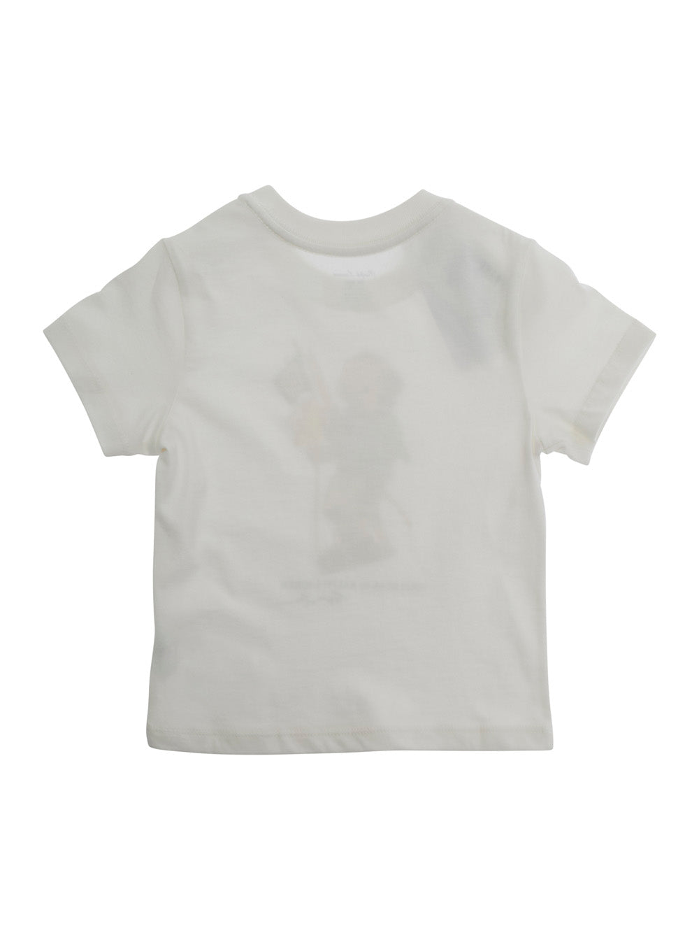 White T-Shirt 320A12428002 with Front Logo Print in Cotton for Men Tshirts And Polo Shirts