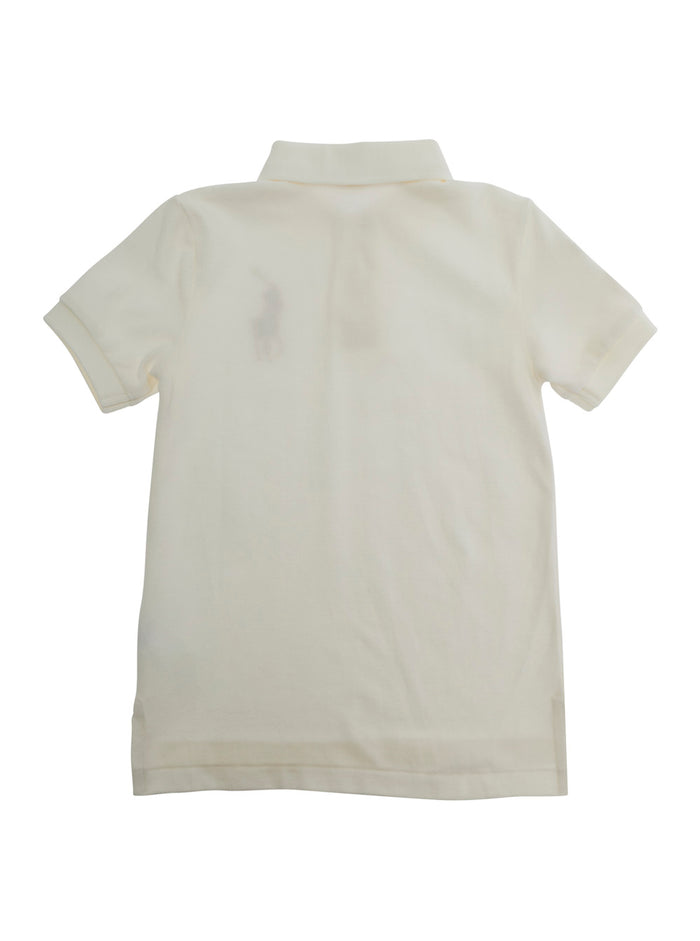 White T-Shirt SS KC-TOPS-KNIT with Round Neck and Short Sleeves in Cotton for Men Tshirts Polo Shirts