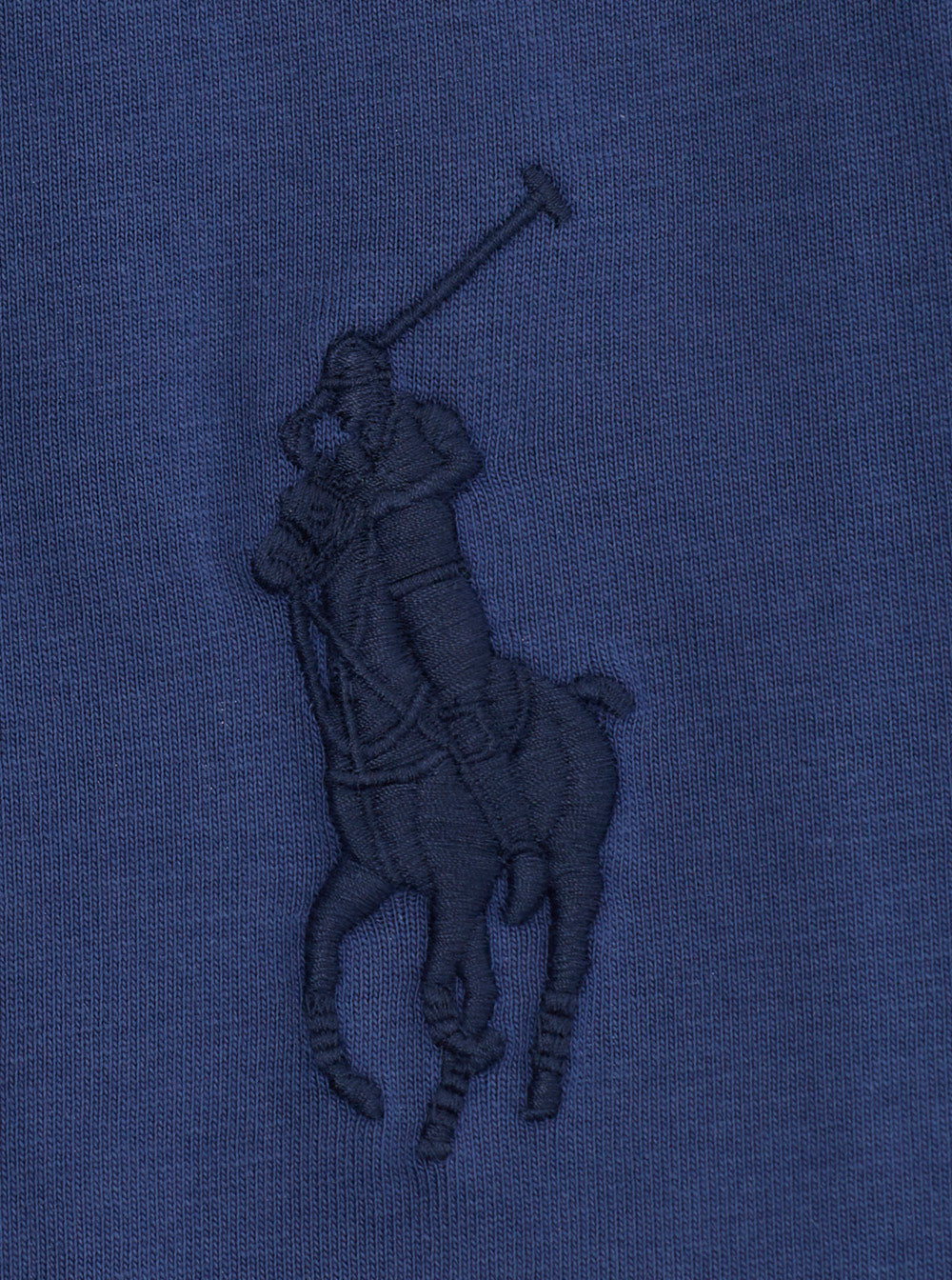Blue Polo T-Shirt with Round Neck and Front Logo in Cotton for Men Blu Tshirts Shirts