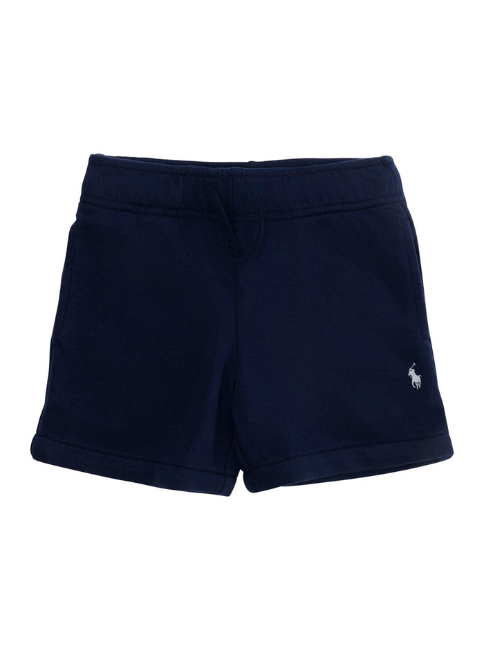 Shorts French Terry With Drawstring Blue Boy Blu And Bermuda