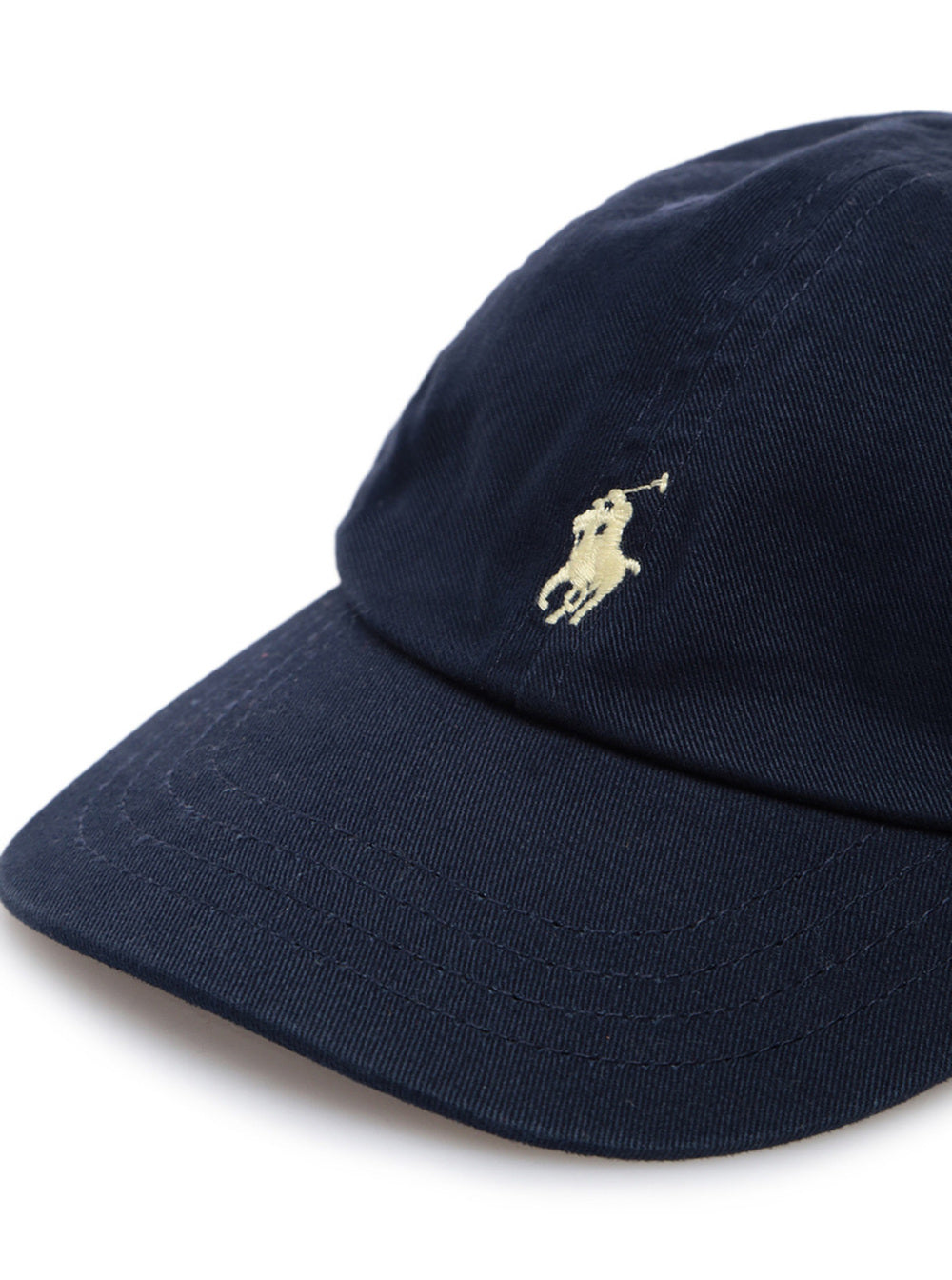 Blue Cotton Hat with Logo Blu And Gloves