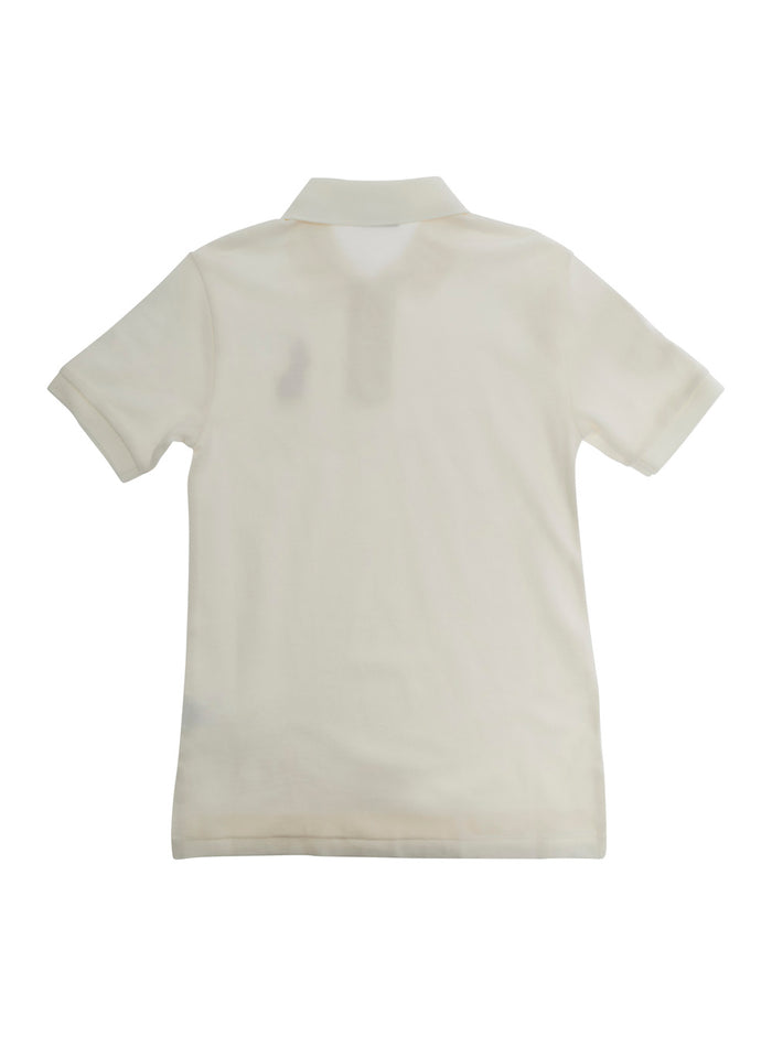 White T-Shirt SS KC-TOPS-KNIT with Front Details in Cotton Men Tshirts And Polo Shirts
