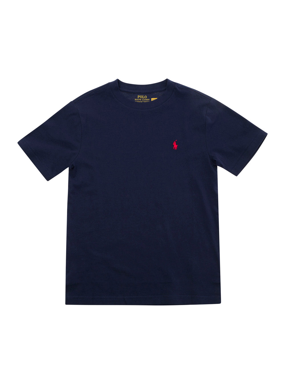 T-Shirt With Pony Embroidery Blue Cotton For Boy Black Tshirts And Polo Shirts