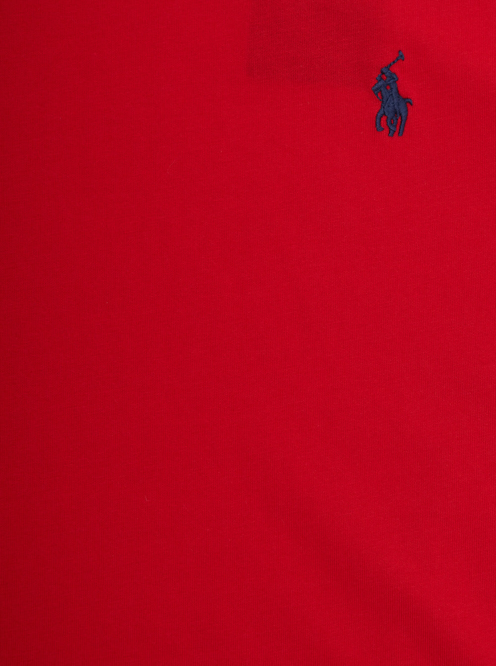 Red Cotton T-shirt with Pony Logo on the Front for Kids Tshirts And Polo Shirts