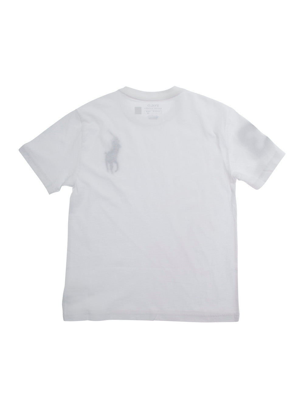 White Pony T-Shirt with Front Embroidery in Cotton for Kids Tshirts And Polo Shirts