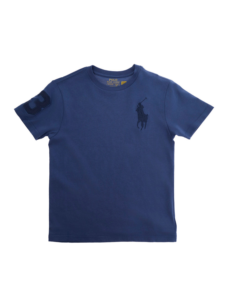 T-Shirt With Logo Print - Blue Cotton T-shirts
