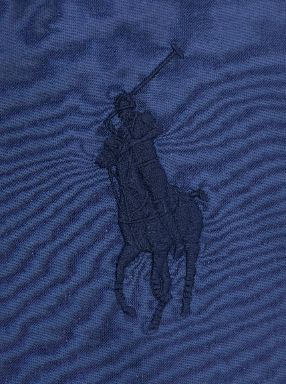 Blue T-Shirt with Logo Print on the Front for Men Blu Cotton Tshirts And Polo Shirts