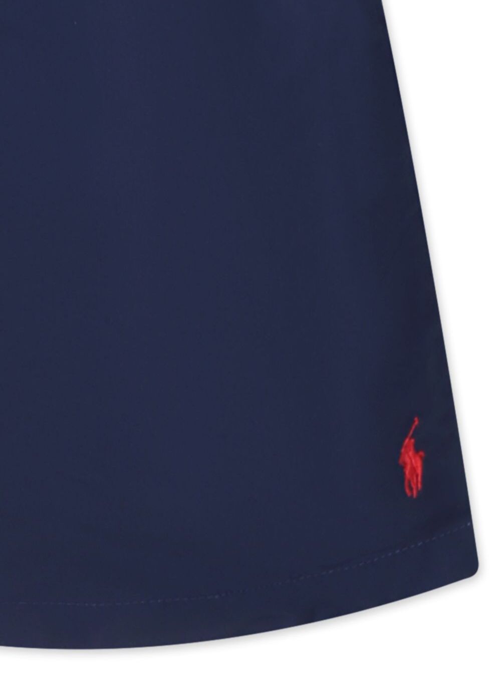 Blue Swimsuit with Elastic Waist and Embroidered Pony on the Front in Tech Fabric for Kids Blu Polyester Beachwear