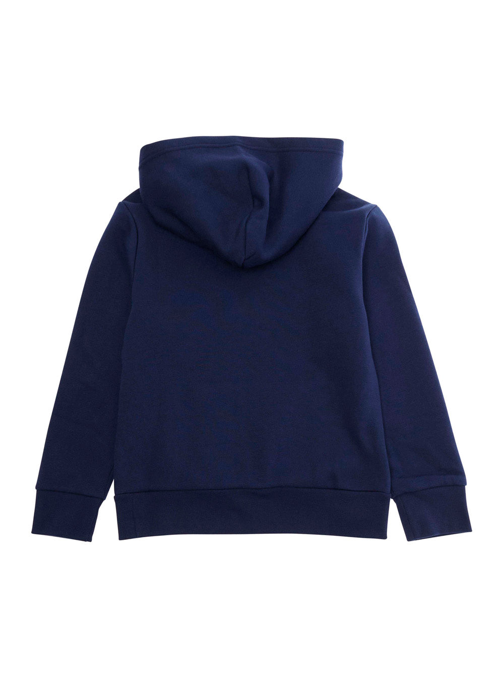 Hooded Sweatshirt with Logo Embroidery on the Front in Cotton Blend Blue for Kids Blu Recycled Polyester Sweatshirts