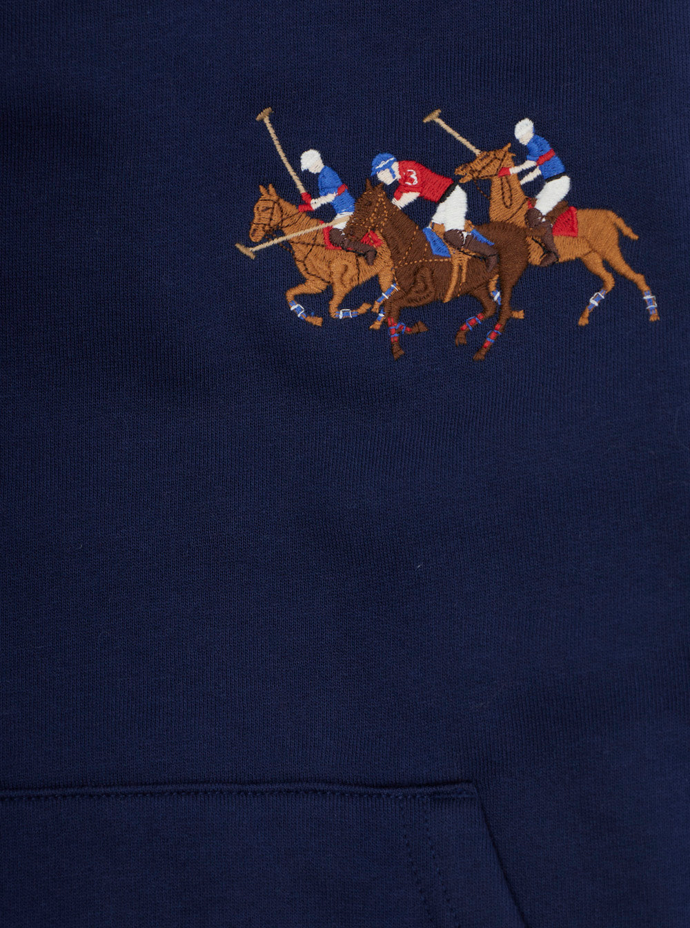 Hooded Sweatshirt with Logo Embroidery on the Front in Cotton Blend Blue for Kids Blu Recycled Polyester Sweatshirts