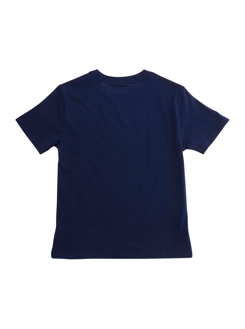 Blue T-Shirt With Maxi Logo On The Front Cotton For Kids Blu Tshirts And Polo Shirts