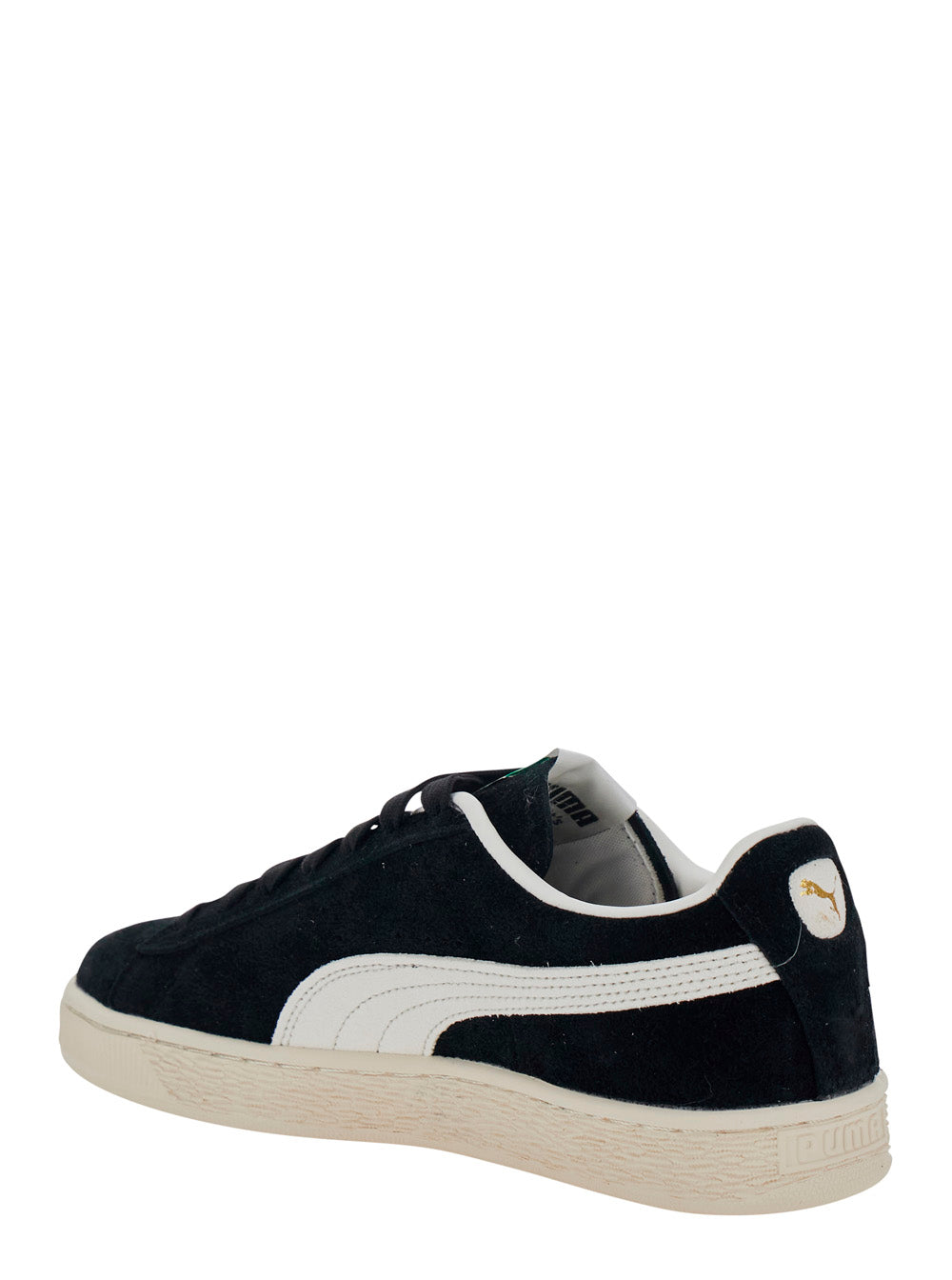 Sneakers Suede Charles Black With Leather Details