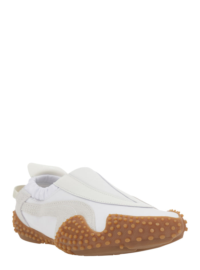 MOSTRO MOOVE - White Sneakers with Colorful Details Leather Men