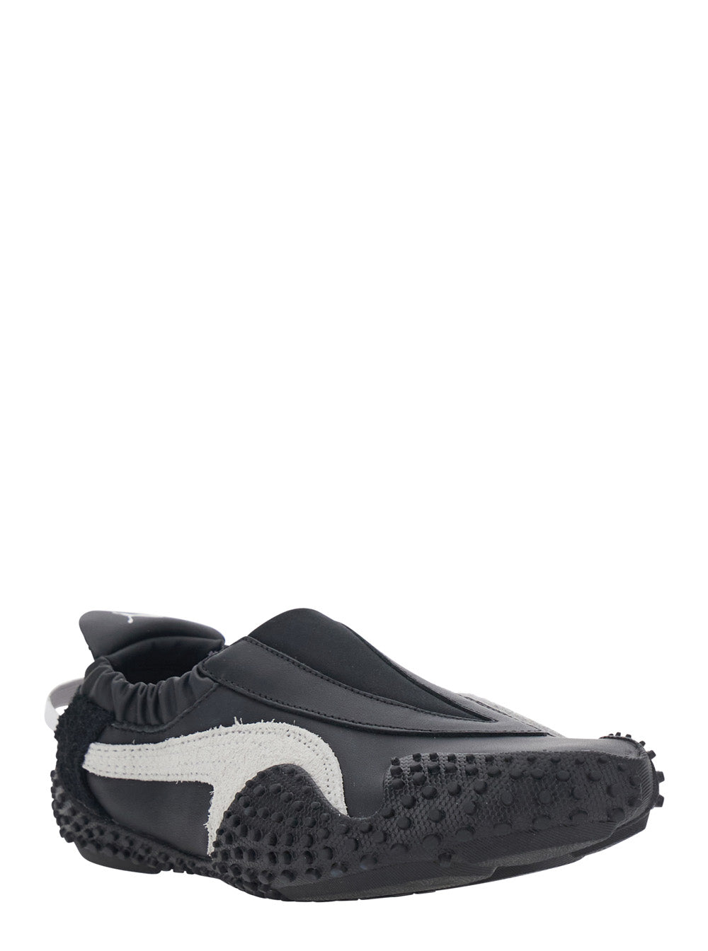 Black Mostro Moove Sneakers Without Laces With Logo On The Back Tech Fabric Unisex