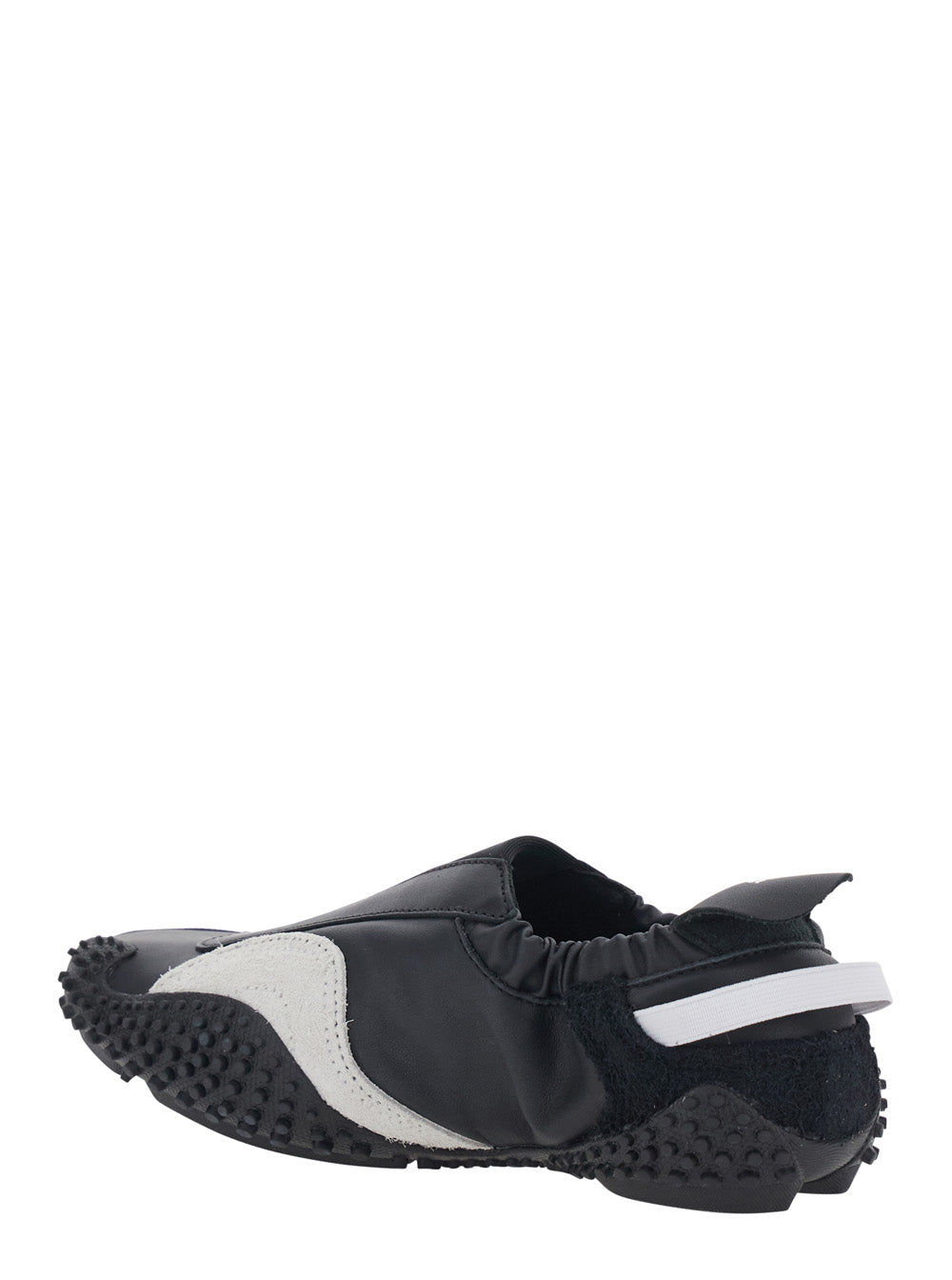 Black Mostro Moove Sneakers Without Laces With Logo On The Back Tech Fabric Unisex