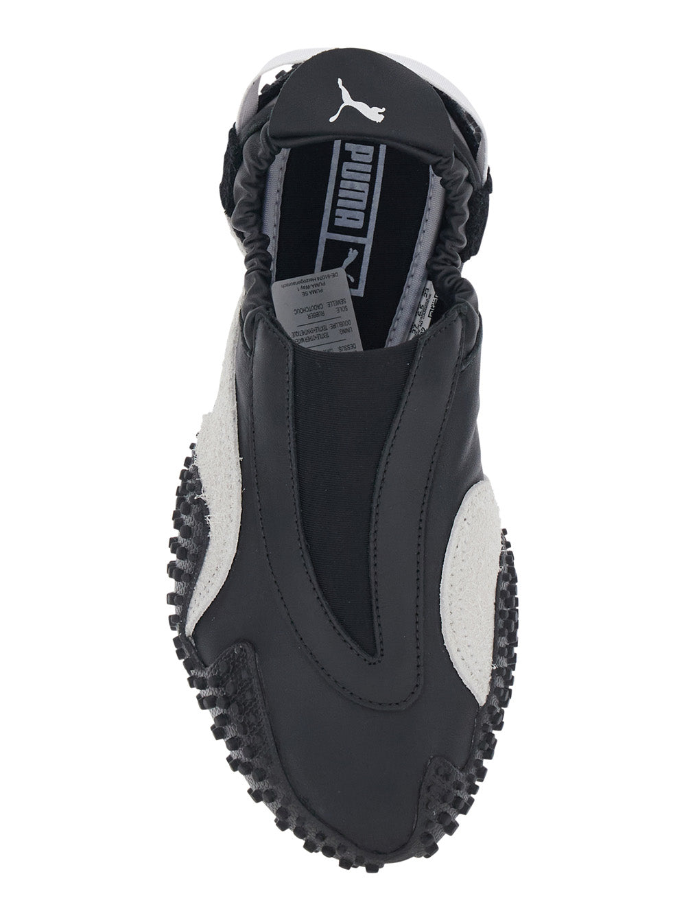 Black Mostro Moove Sneakers Without Laces With Logo On The Back Tech Fabric Unisex