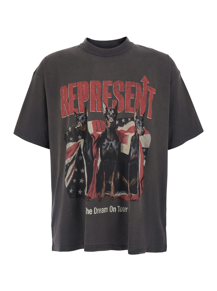T-Shirt Dream On Tour Grey Cotton T-shirts