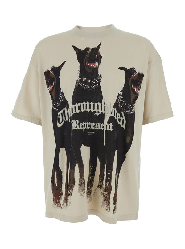 T-Shirt Thoroughbred Beige Cotton T-shirts