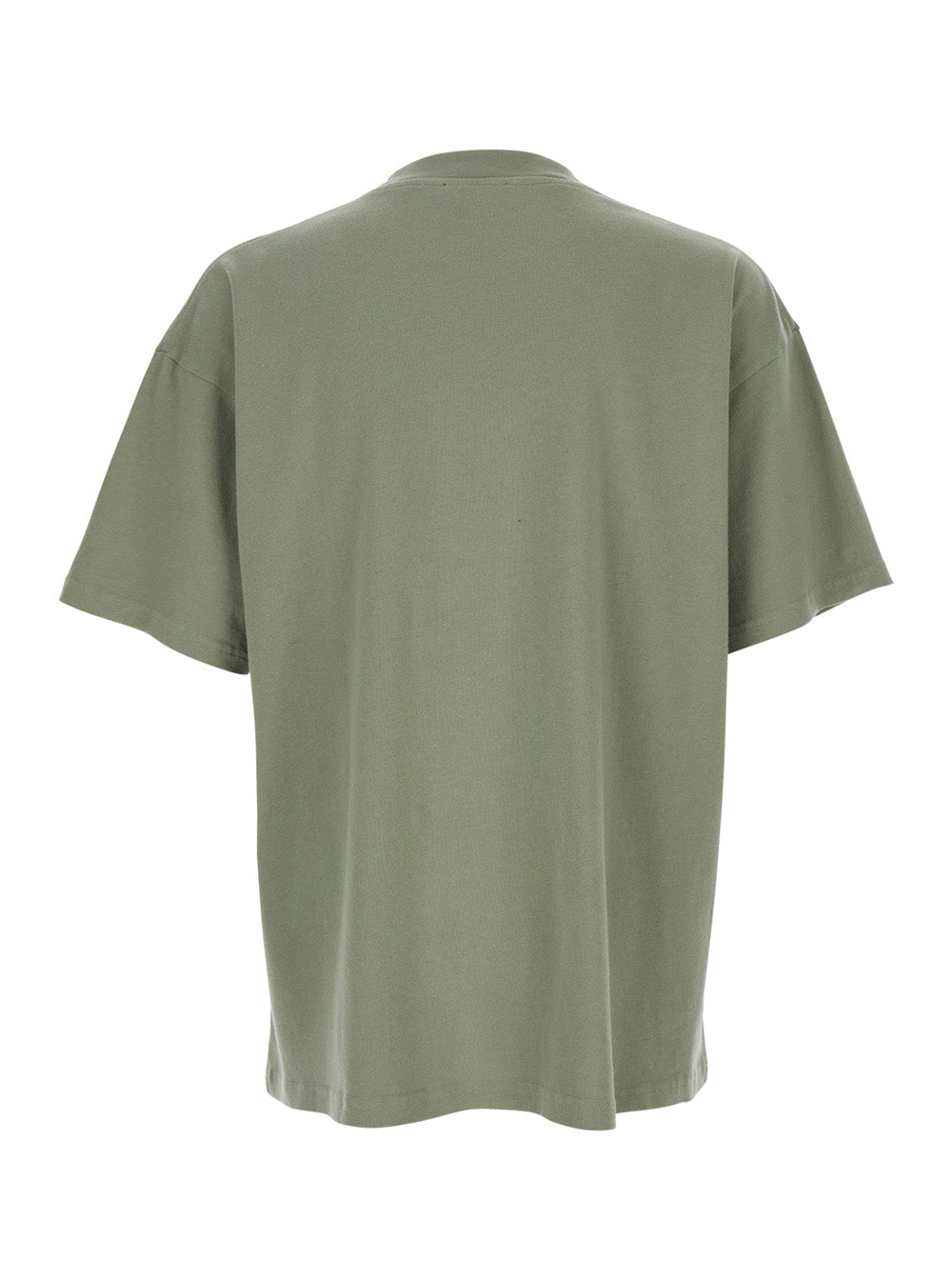 Thoroughbred T-Shirt with Doberman Graphic Print and Lettering Logo on the Front in Green Cotton for Men Tshirts Polo Shirts