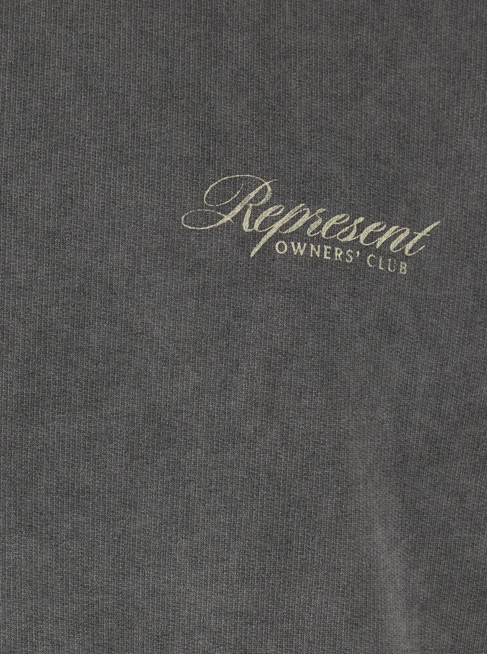 Gray Logo Sweatshirt with Print on Front and Back Faded Effect in Cotton for Men Grey Sweatshirts