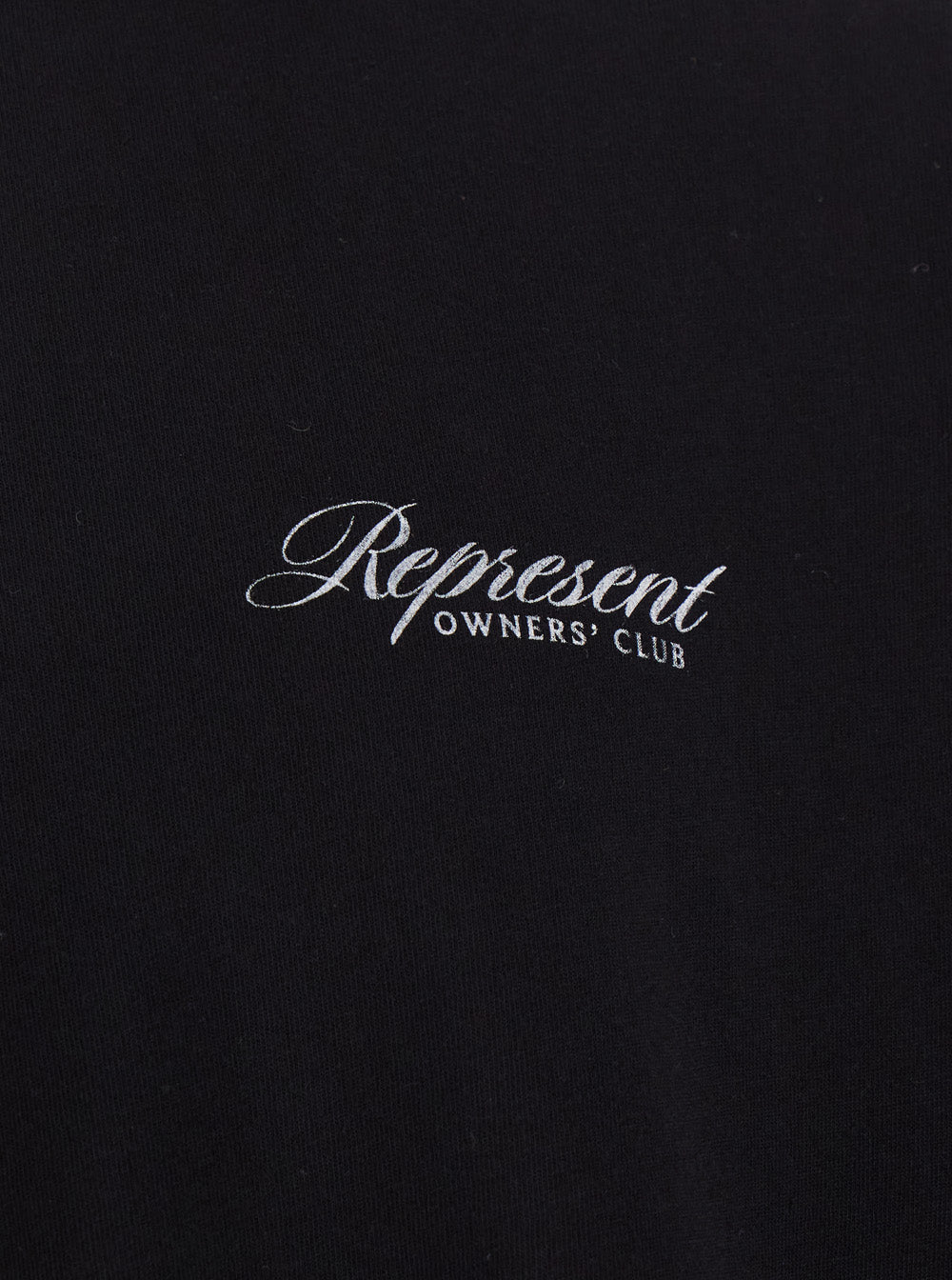 T-Shirt Owners Club Black with Front and Back Print in Cotton for Men Tshirts Polo Shirts