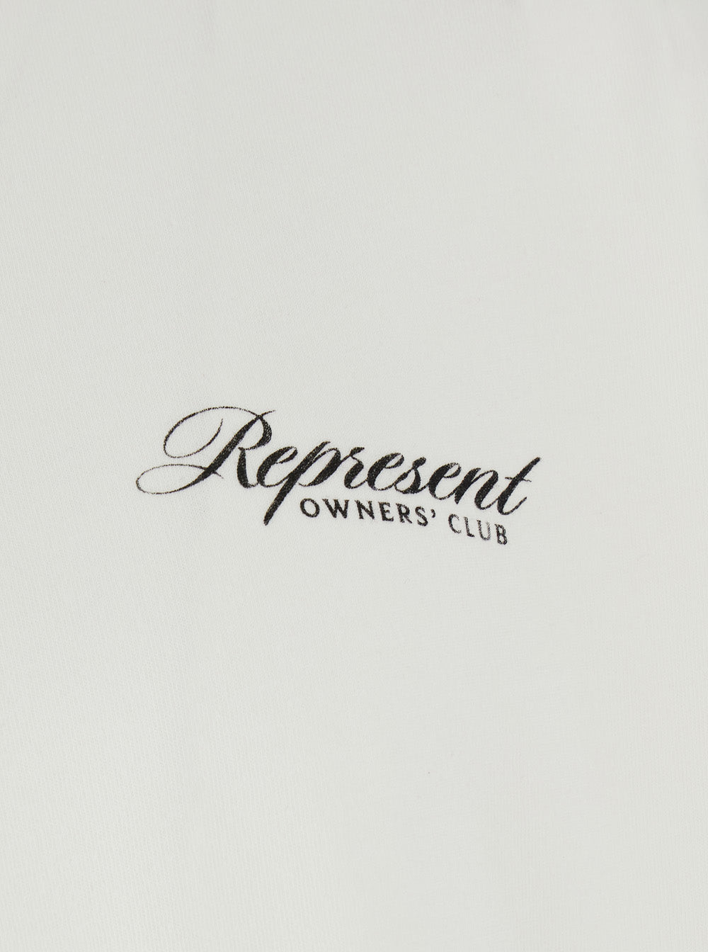 T-Shirt Owners Club Crew Neck with Front and Back Print in White Cotton for Men Tshirts Polo Shirts