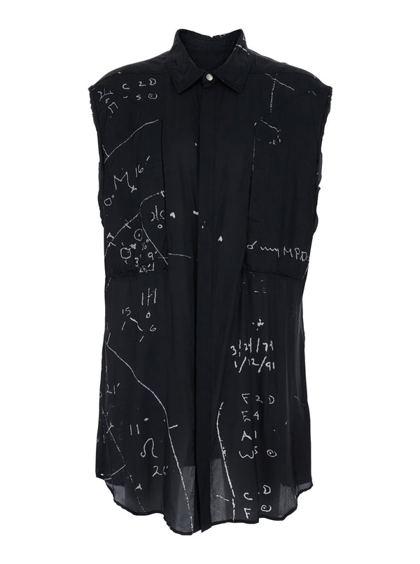 Shirt Black Viscose Blend