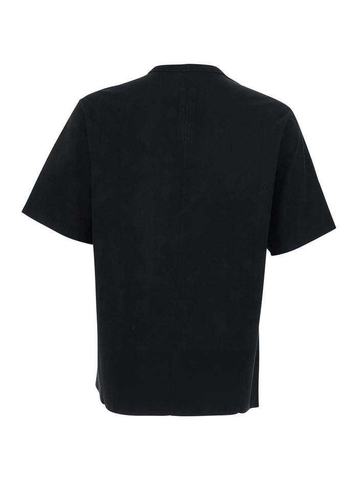 Mens Black Brad Crew Neck T-Shirt in Cotton Tshirts And Polo Shirts