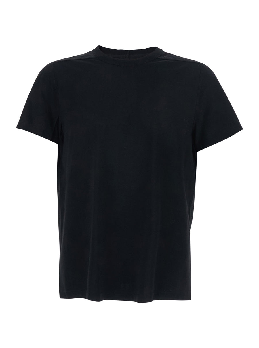 T-Shirt Crew Neck Black Cotton T-shirts