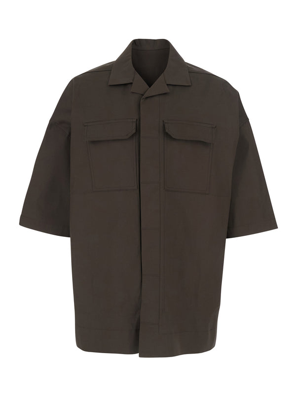 Bowling Shirt Magnum Brown Cotton