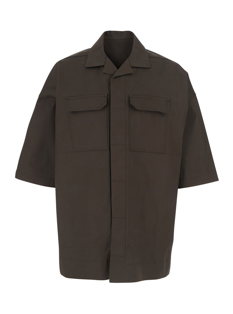 Bowling Shirt Magnum Brown Cotton