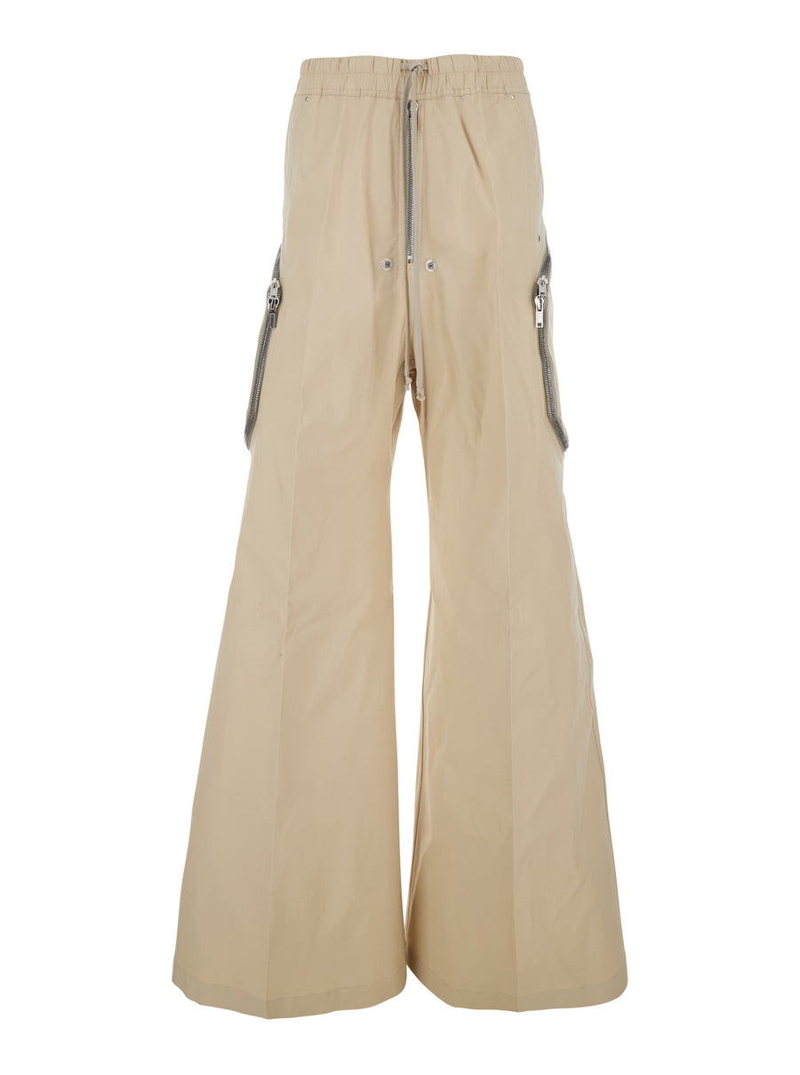 Pants Belas-Sand Beige Cotton Trousers