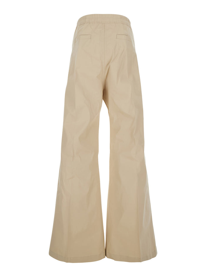 HEIZER BELAS-SAND PANTS - Beige with High Waist and Side Pockets Cotton Men Elastane Trousers