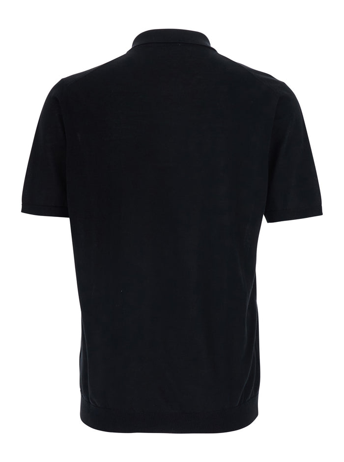 COTTON - Black T-Shirt with Round Neck Men Tshirts And Polo Shirts