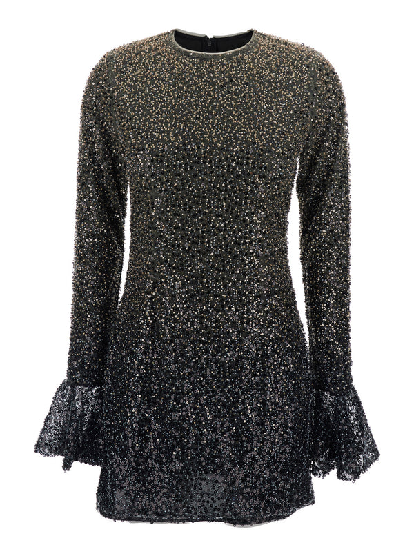 Dress, Metallic Fabric