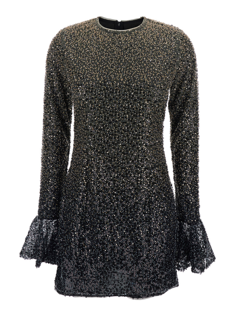 Dress, Metallic Fabric