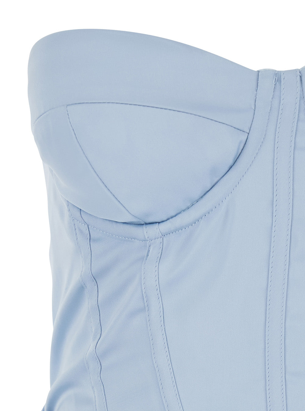 Dress Satin Corset Maxi Blue In Polyester For Women Light Long