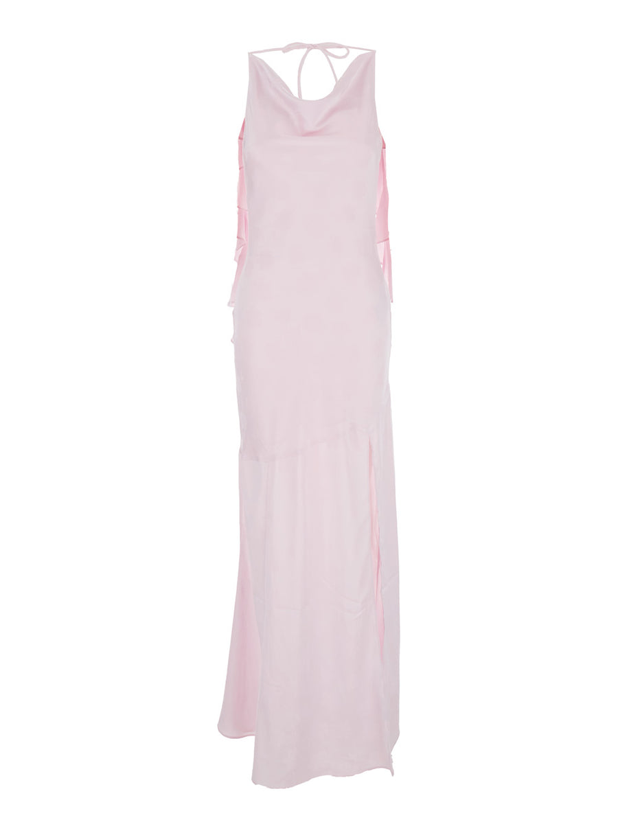 Long Dress Rosa Pink Polyester