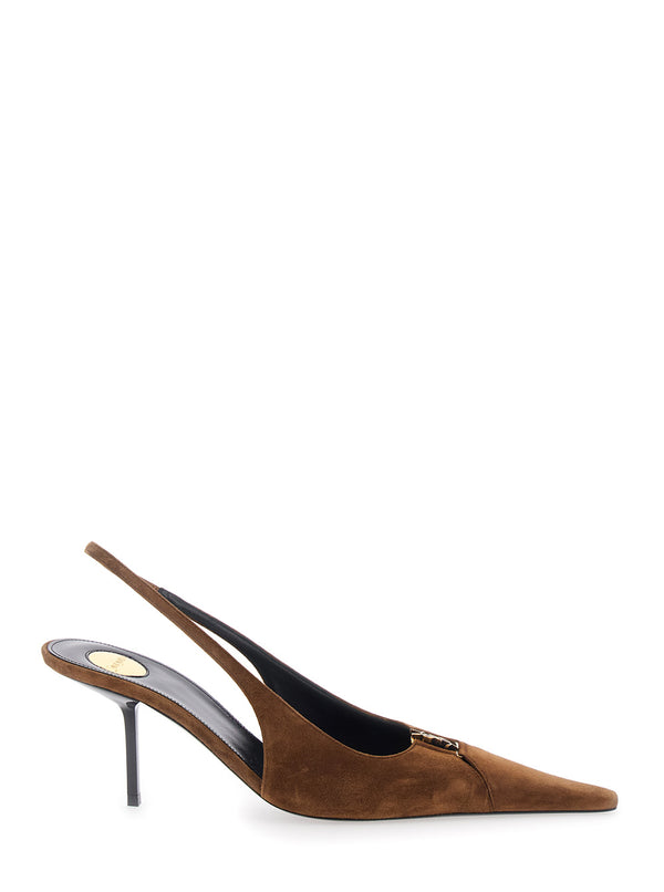 Heels Babylone 75 Leather Brown Upper