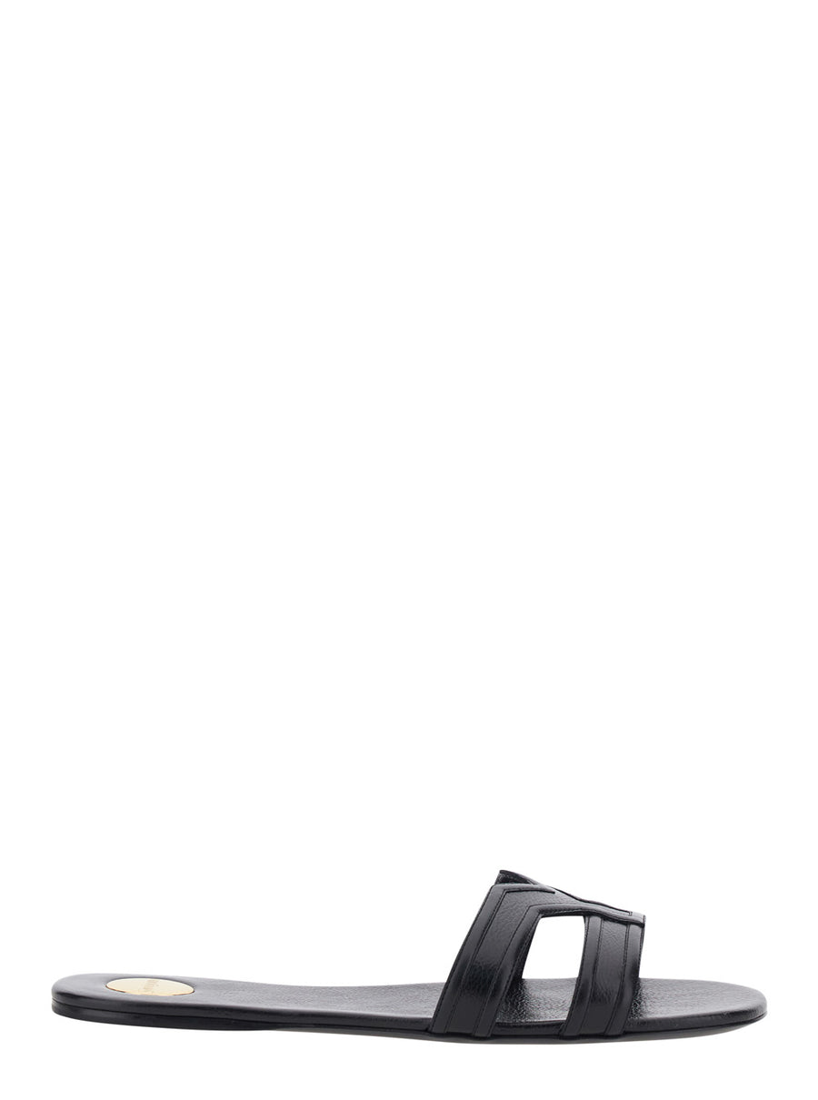 Sandals Mabrouka Black Leather Calf