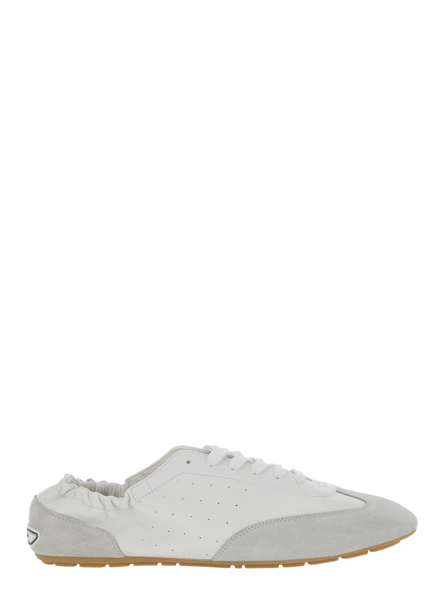 Sneakers Artico White Leather Lamb Trainers