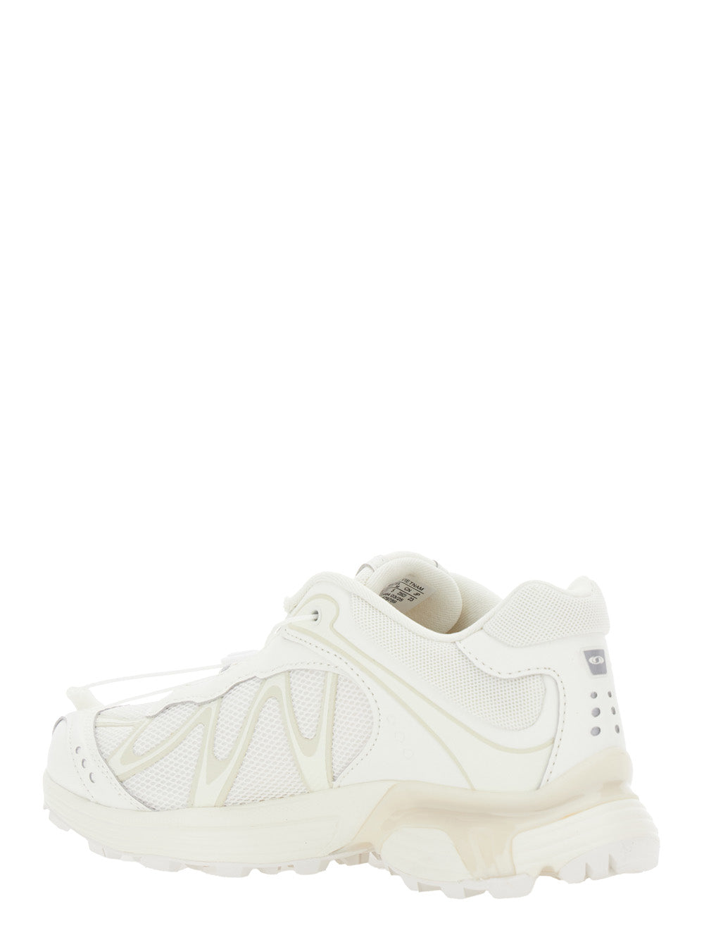 Xt-Whisper White Sneakers With Printed Logo On The Side And Drawstring Closure Fabric Unisex