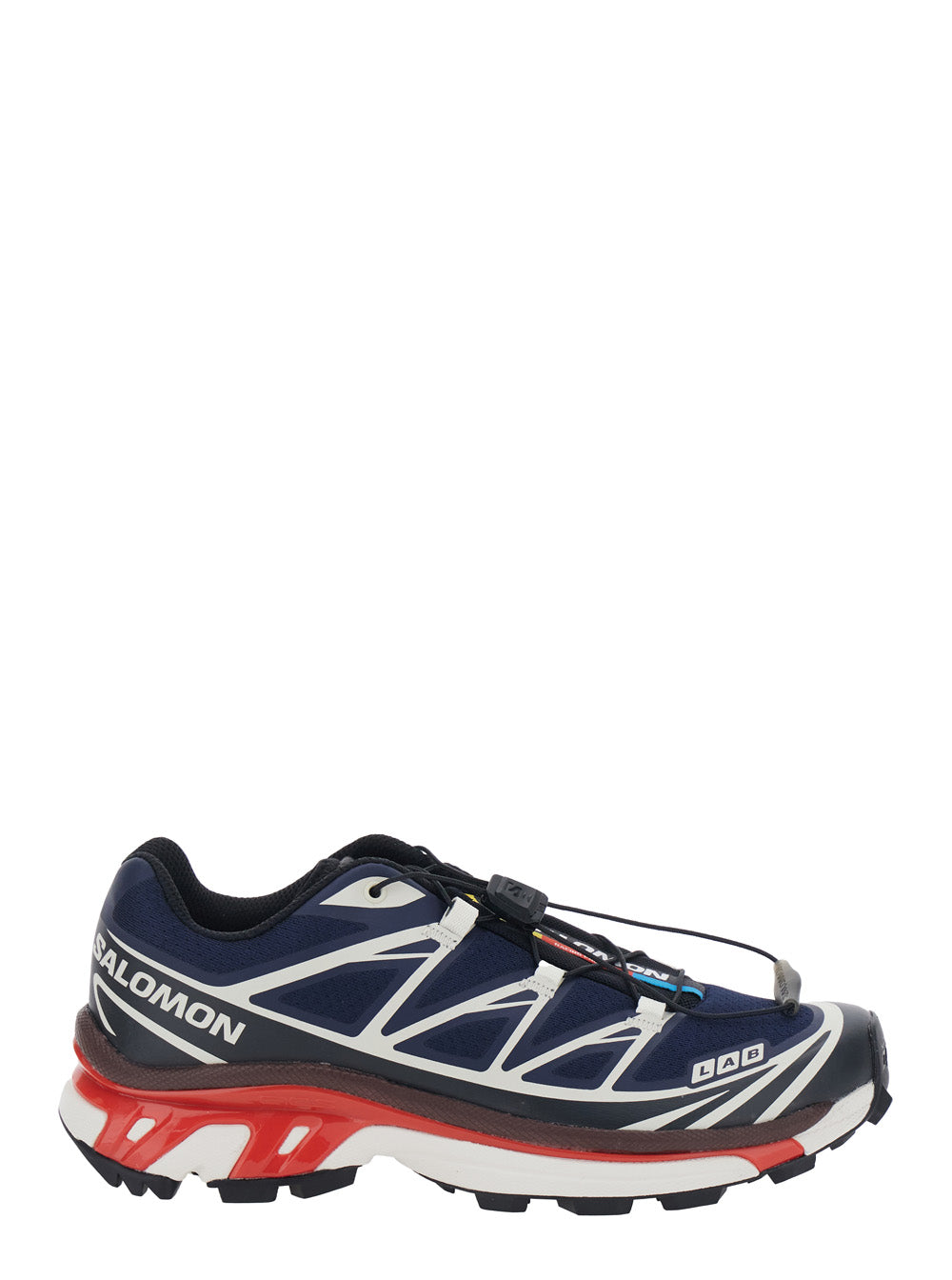 XT-6 Blue Sneaker with Logo Applied on the Tongue and Chunky Sole in Fabric Unisex Blu Textile