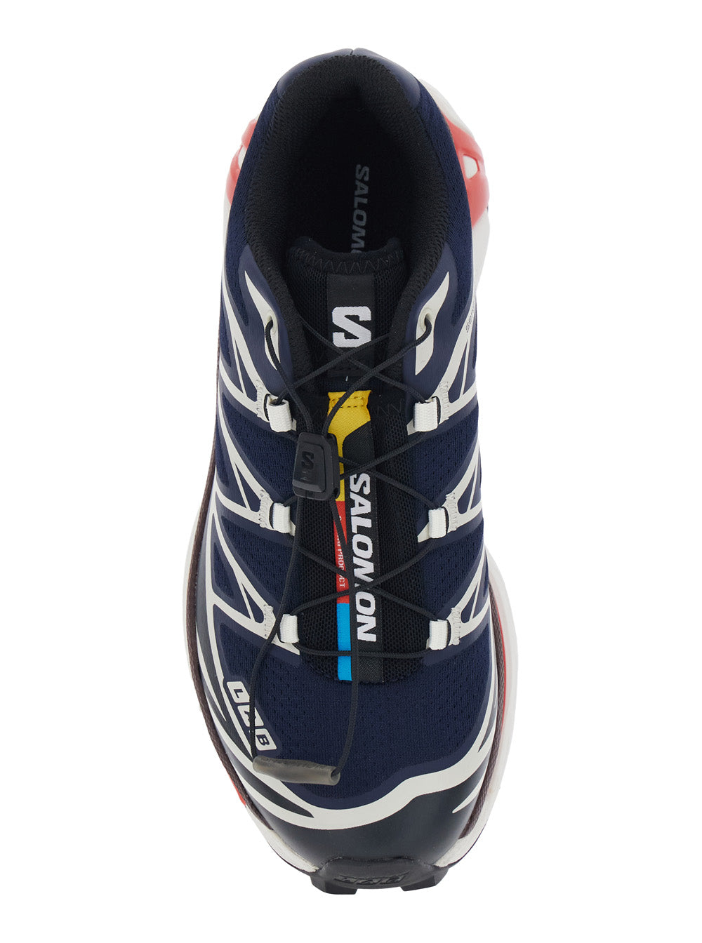 XT-6 Blue Sneaker with Logo Applied on the Tongue and Chunky Sole in Fabric Unisex Blu Textile