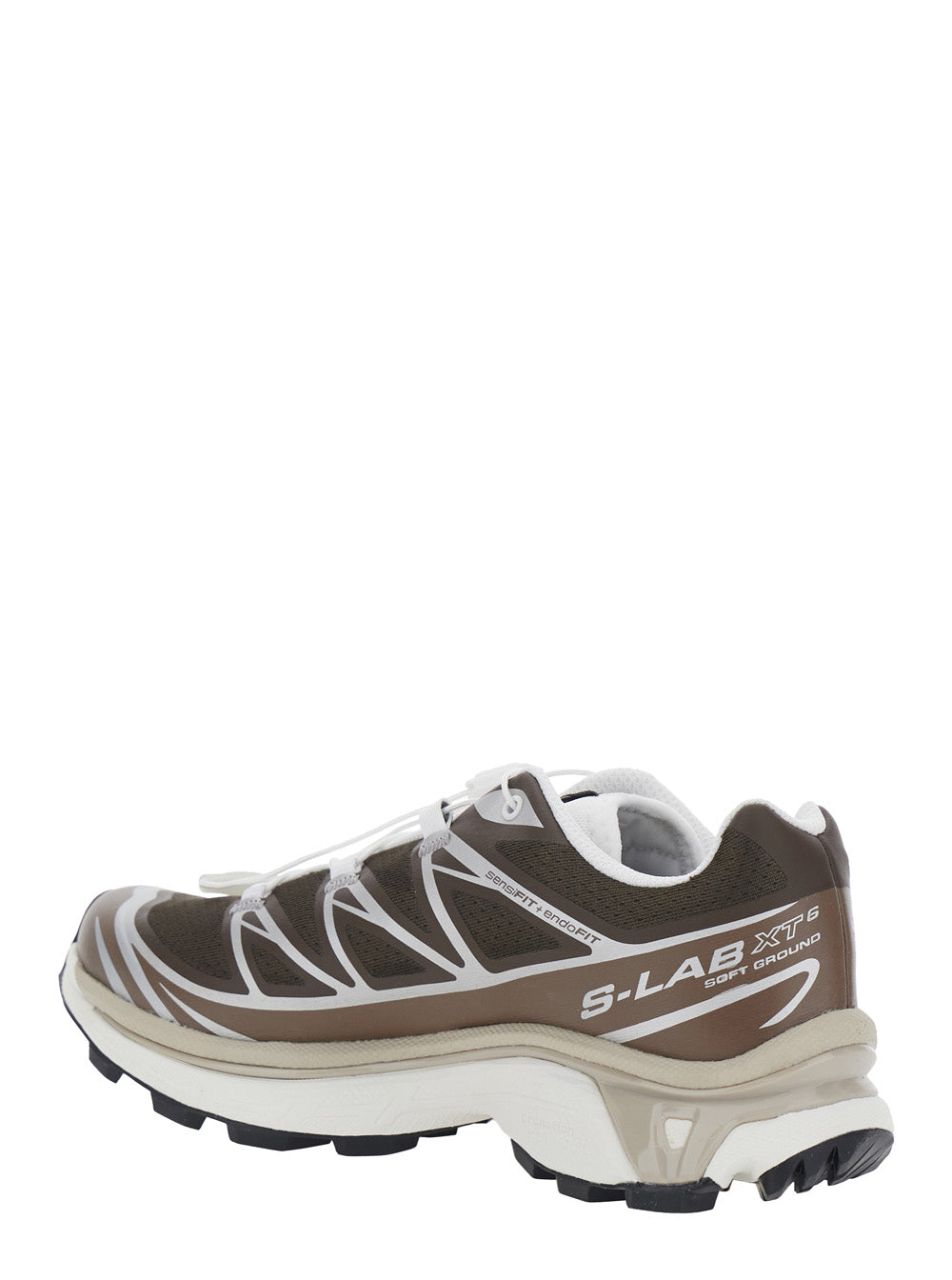 Xt-6 Brown Sneaker With Logo Applied On The Tongue And Chunky Sole In Fabric Unisex Textile