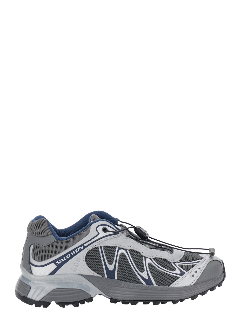 Xt-Whisper Grey Sneakers With Printed Logo On The Side And Drawstring Closure Fabric Unisex