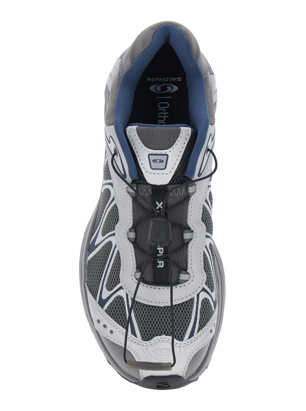 Xt-Whisper Grey Sneakers With Printed Logo On The Side And Drawstring Closure Fabric Unisex