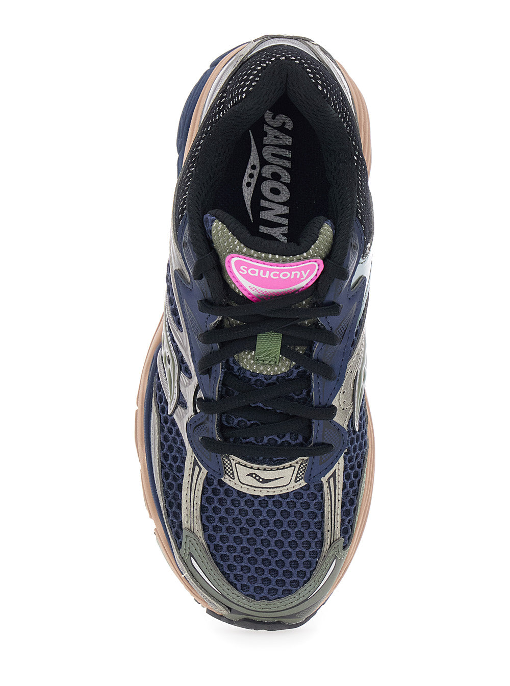 Omni 9 Blue Low Top Sneakers with Perforated Design and Logo Patch on the Tongue in Tech Fabric Unisex Blu Polyurethane